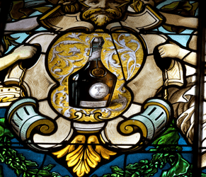 DOM Bottle Stained Glass Window